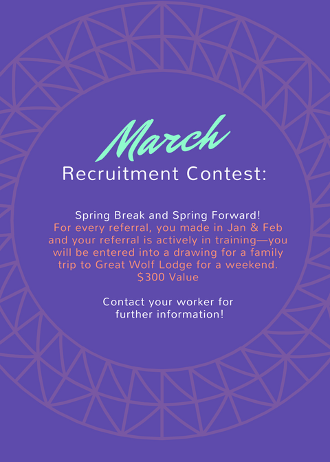 March - Recruitment Month