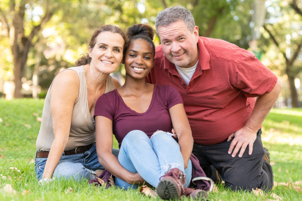 foster parent with foster child