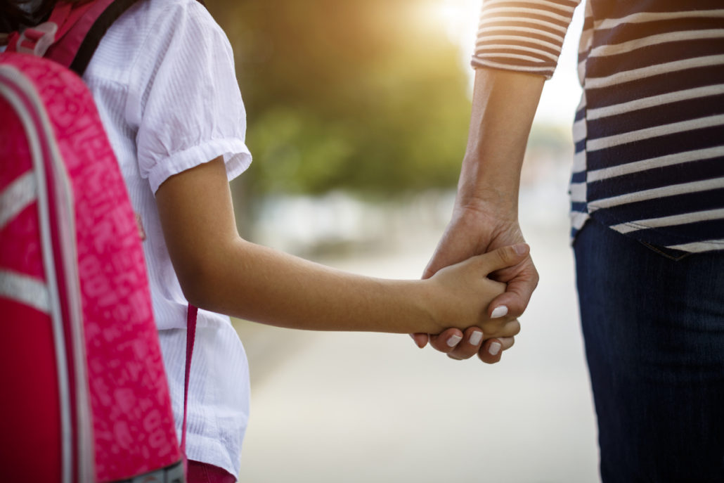 holding hands as a foster parents in Texas